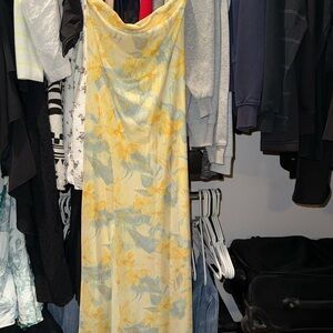 Zara strapless floral dress. Maxi